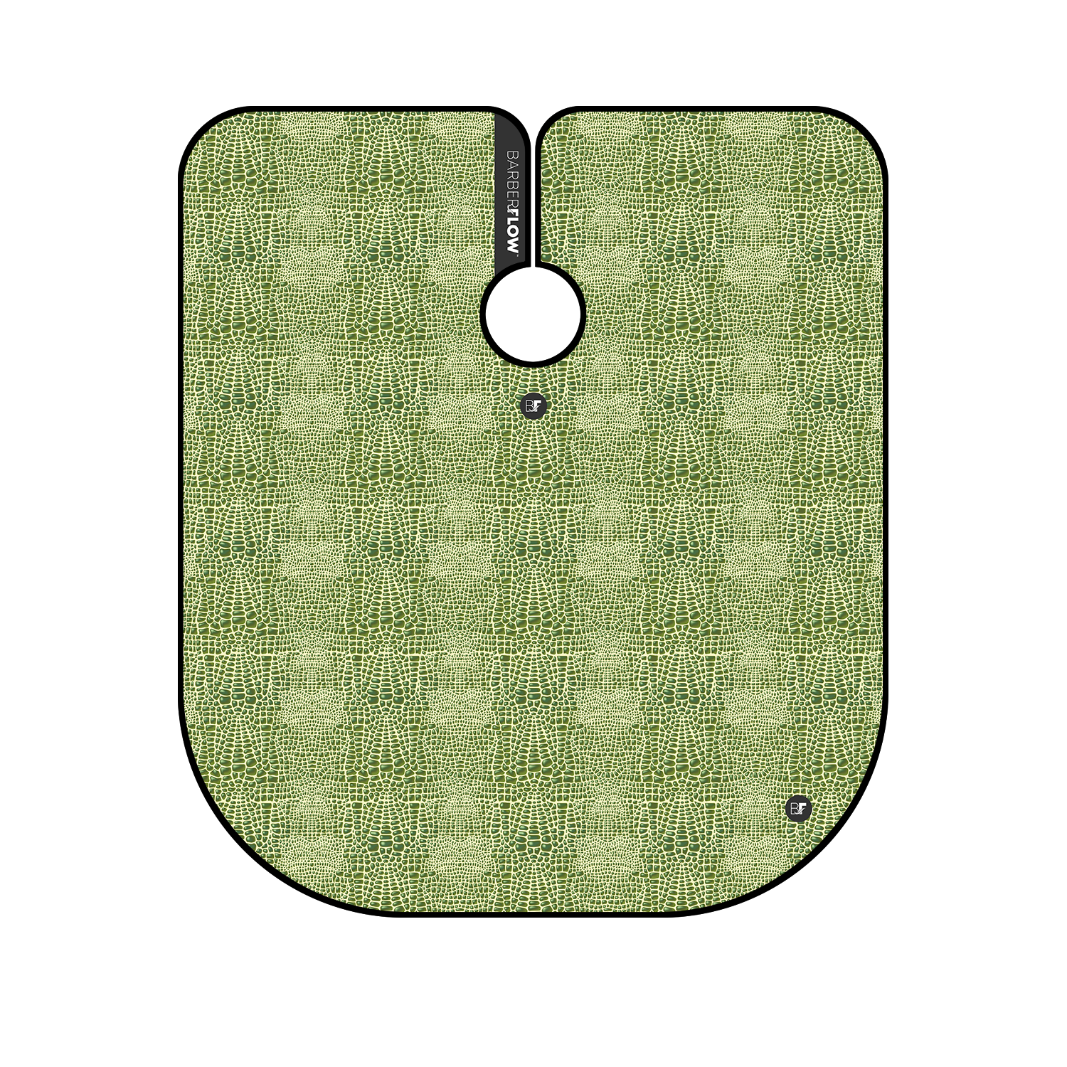 Barber Flow Gator Print Cape - Light Green