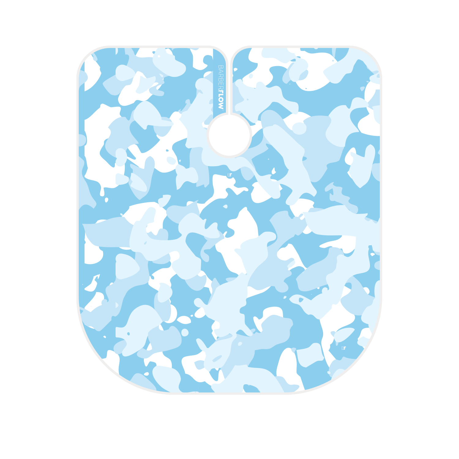 Barber Flow Camo Cape - Baby Blue