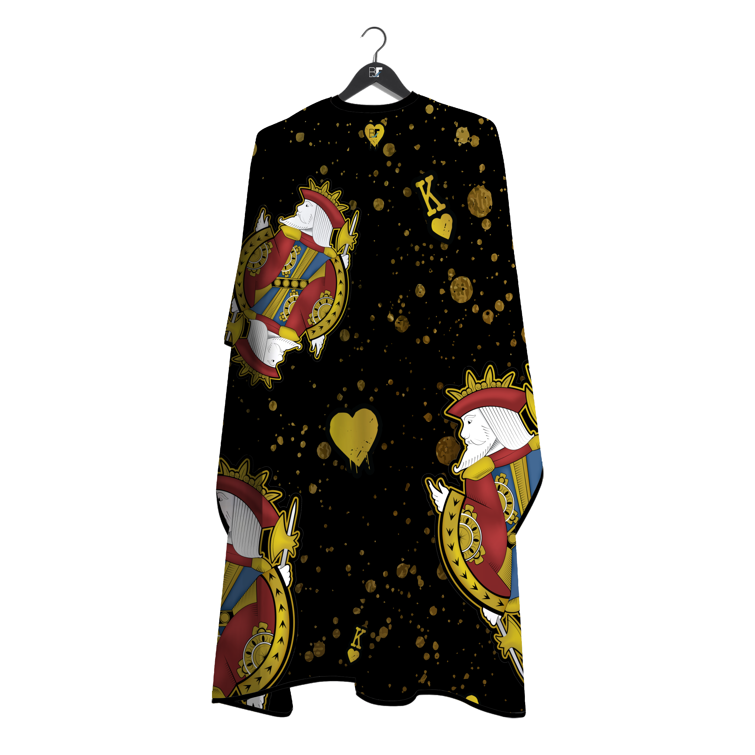 Barber Flow King Of Hearts Cape - Black