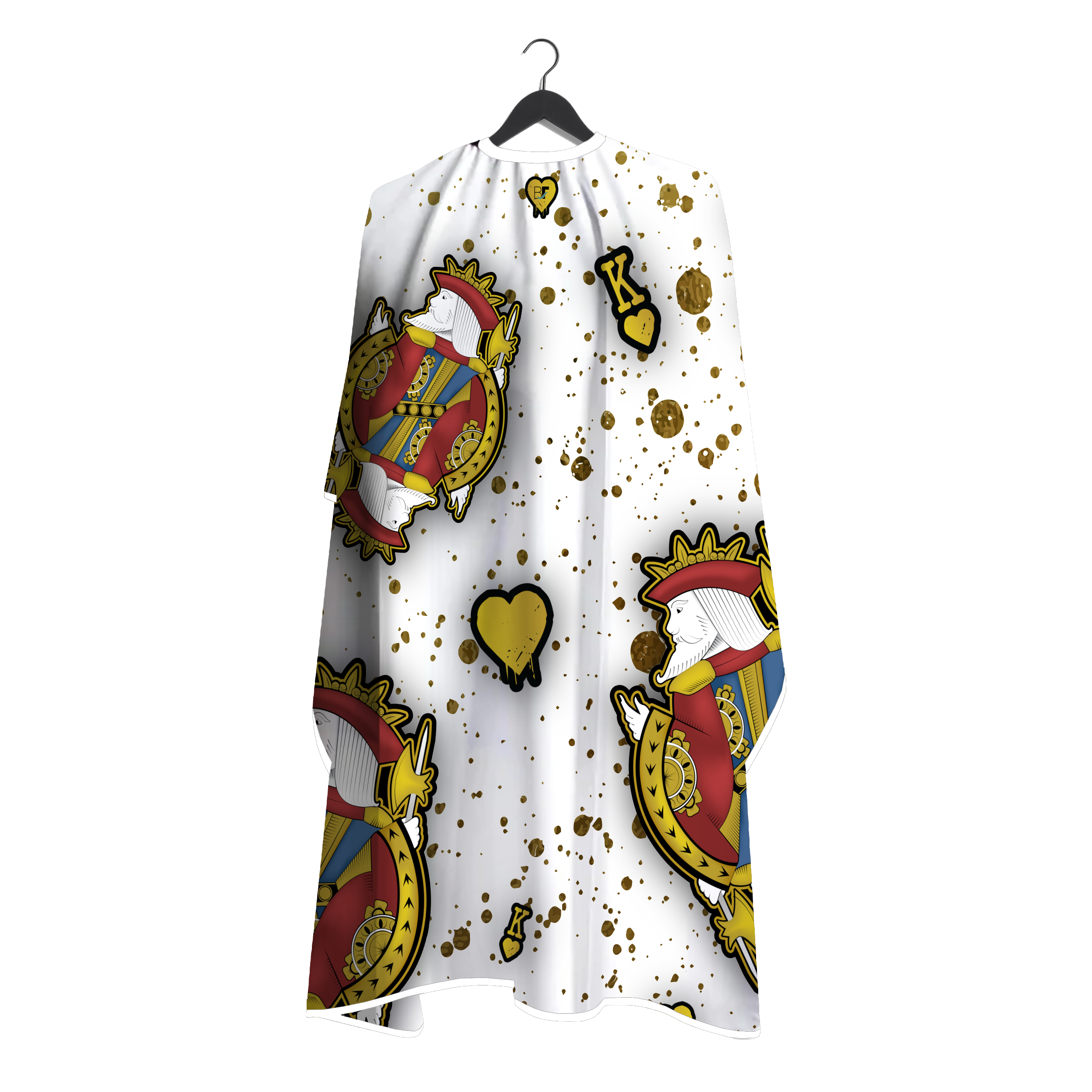 Barber Flow King Of Hearts Cape - White