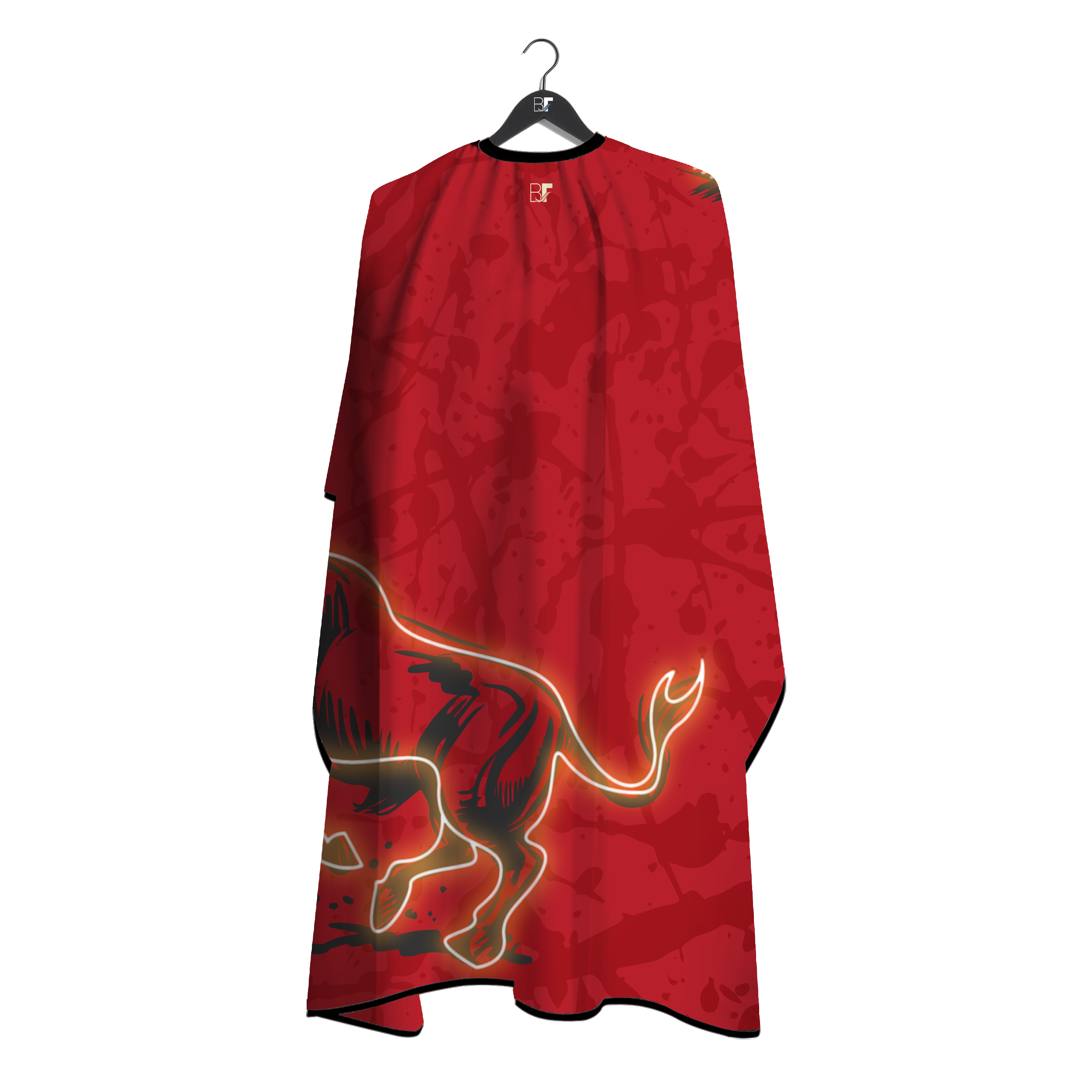 Barber Flow Raging Bull Cape - Red