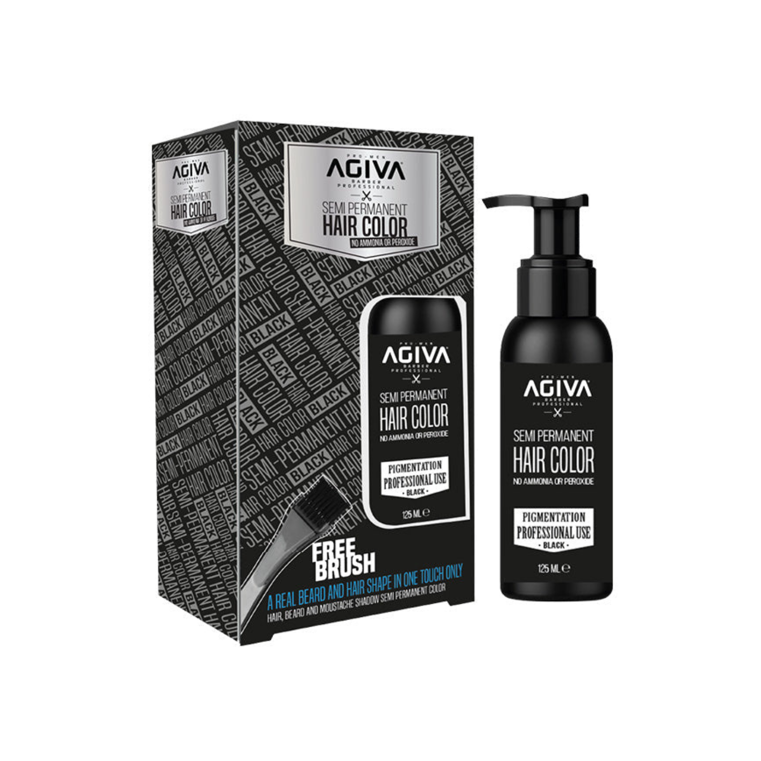 Agiva Semi-Permanent Colour Black 125 mL