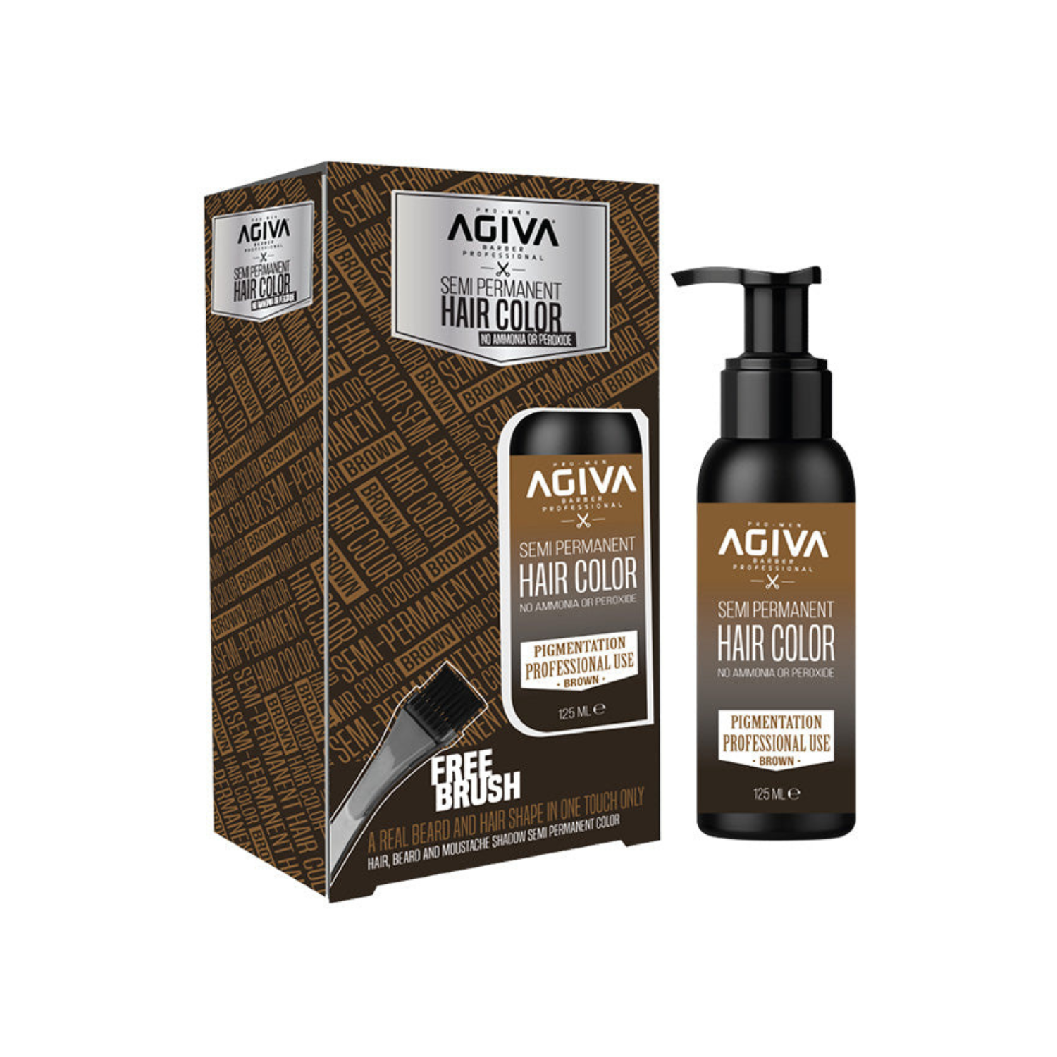 Agiva Semi-Permanent Colour Brown 125 mL